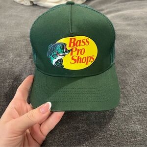 Bass Pro Shops Forest Green Hat with Fish Logo